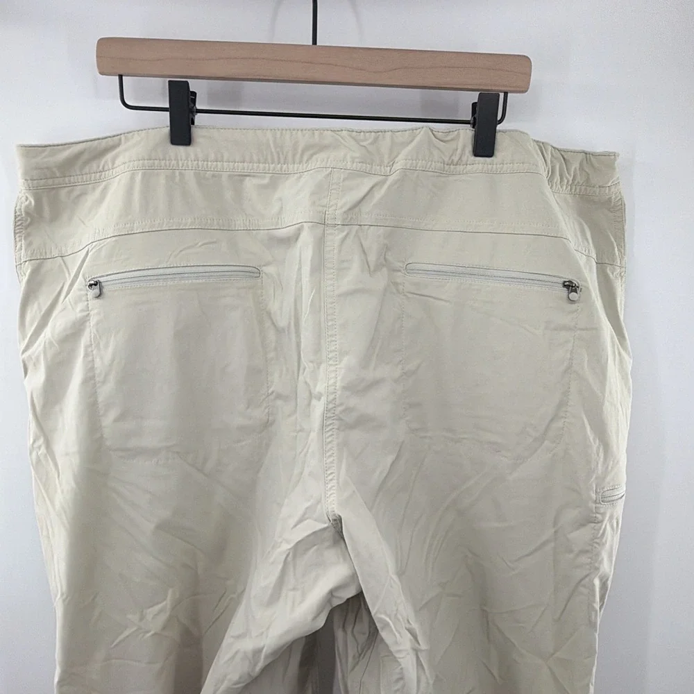 Ll Bean Pants Hiking Straight Leg Nylon Blend Camp Cargo 20W Plus Womens‎